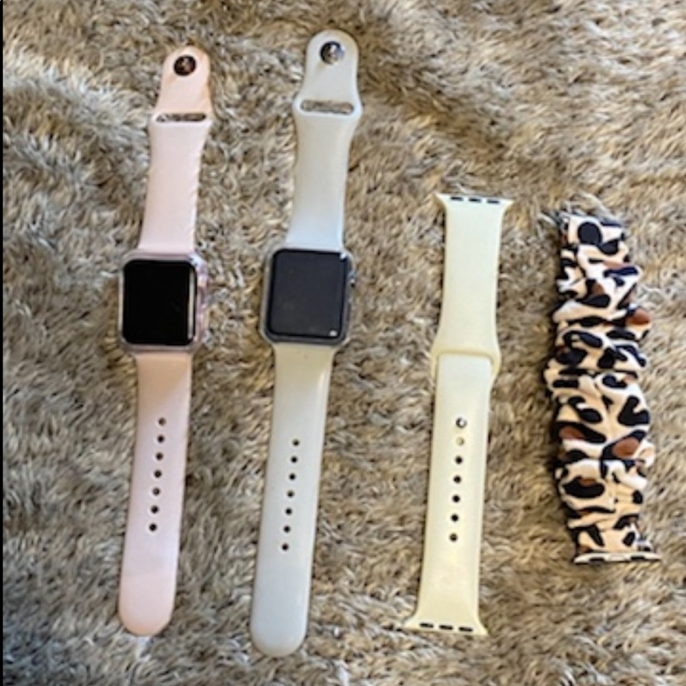 2 Apple watch’s (series 1) with extras bands
